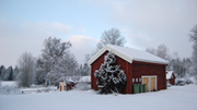 Vintermotiv af Hus 3 